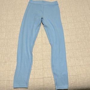 Alo ribbed legging in baby blue